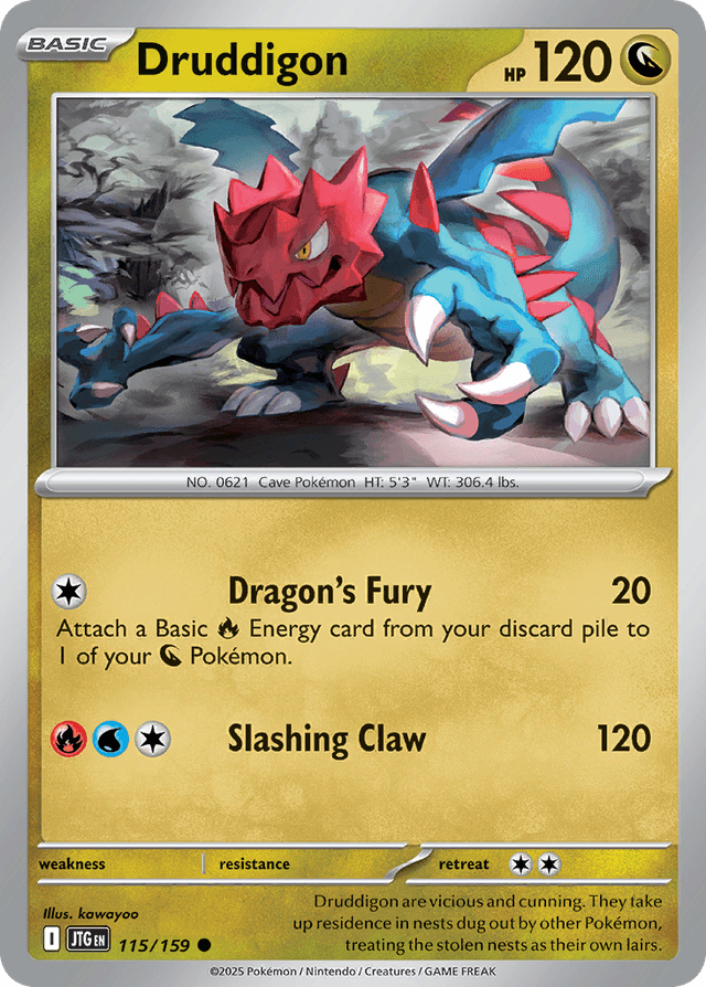 Carta Druddigon 115/159 do set Journey Together — Pokémon TCG | Bynx