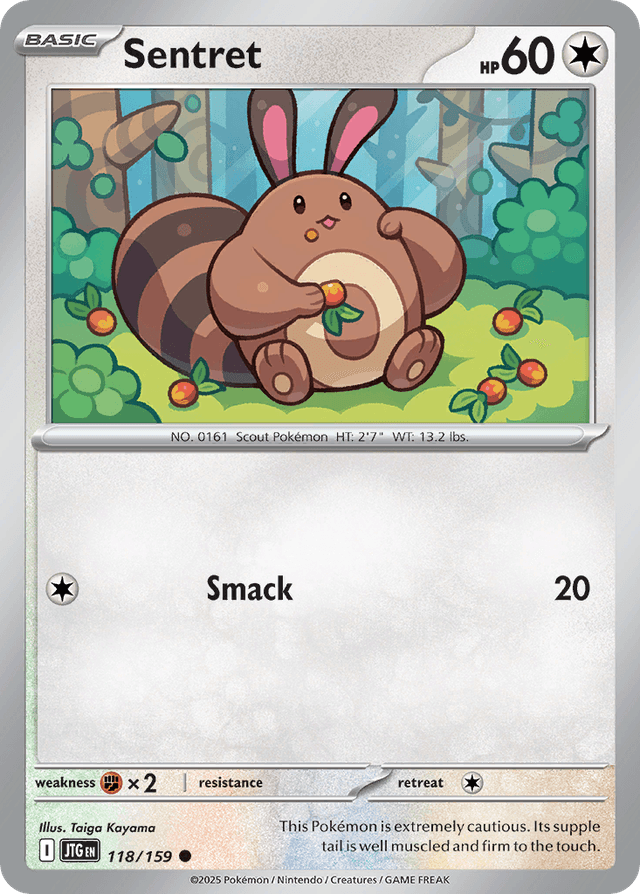 Carta Sentret 118/159 do set Journey Together — Pokémon TCG | Bynx