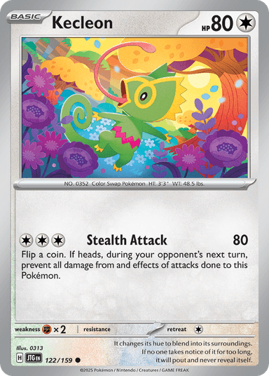 Carta Kecleon 122/159 do set Journey Together — Pokémon TCG | Bynx