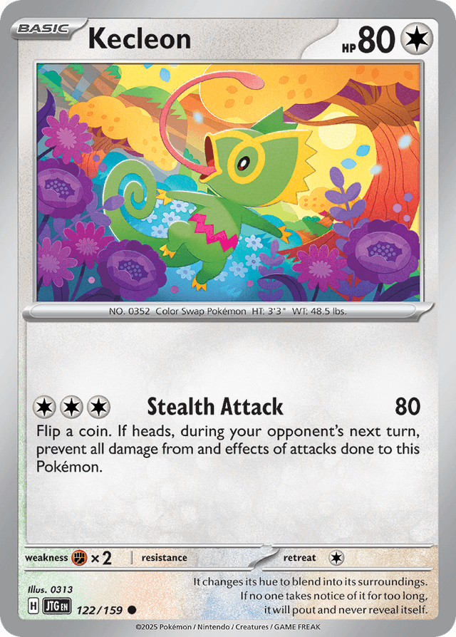 Carta Kecleon 122/159 do set Journey Together — Pokémon TCG | Bynx