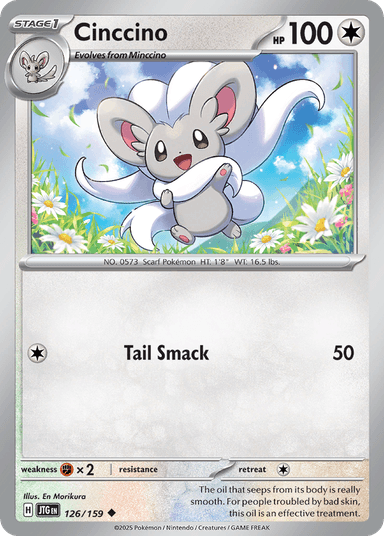 Carta Cinccino 126/159 do set Journey Together — Pokémon TCG | Bynx