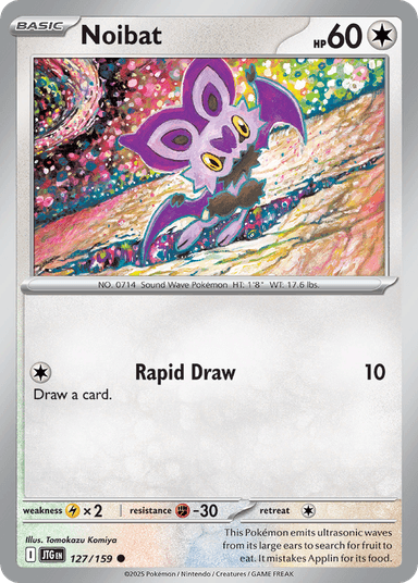 Carta Noibat 127/159 do set Journey Together — Pokémon TCG | Bynx