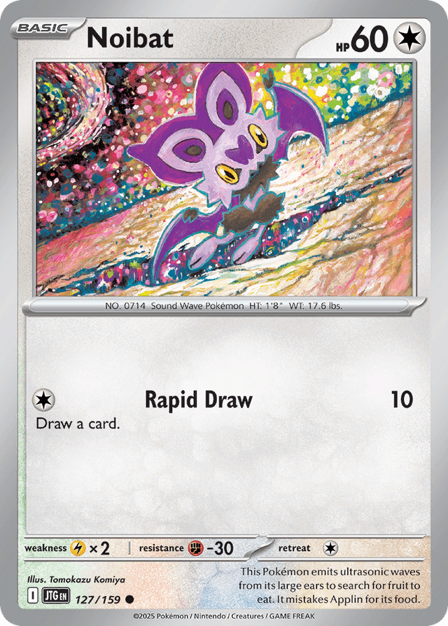 Carta Noibat 127/159 do set Journey Together — Pokémon TCG | Bynx