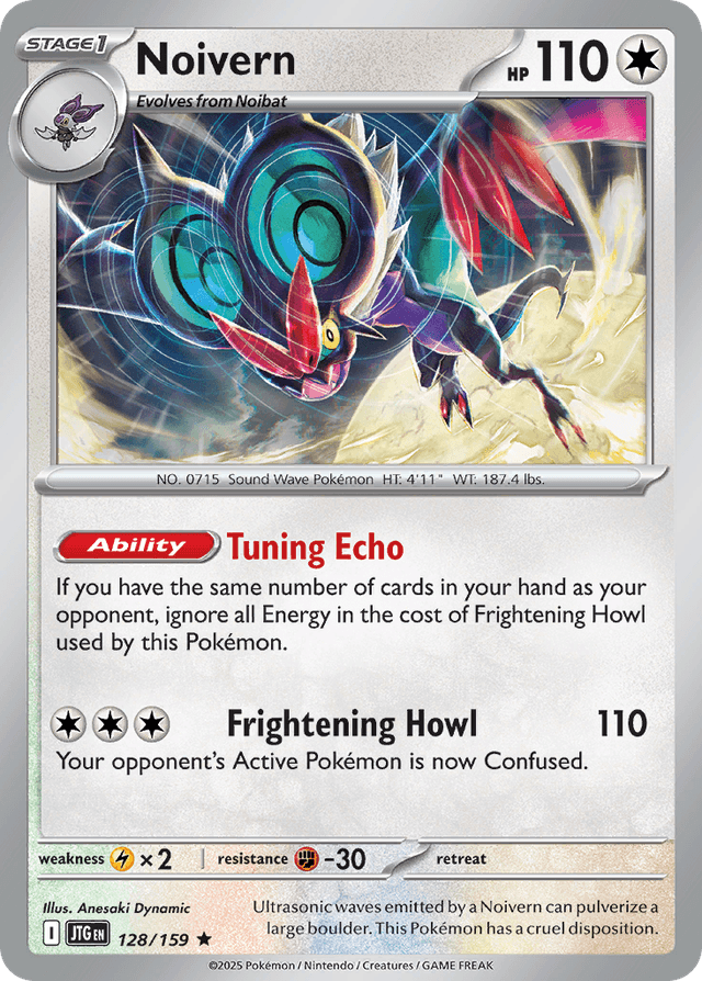 Carta Noivern 128/159 do set Journey Together — Pokémon TCG | Bynx