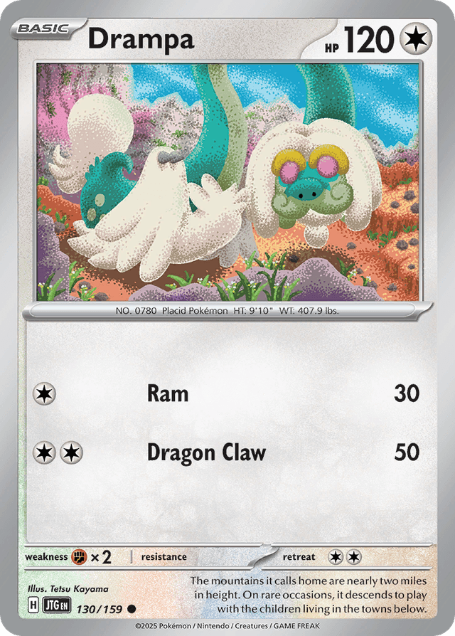 Carta Drampa 130/159 do set Journey Together — Pokémon TCG | Bynx