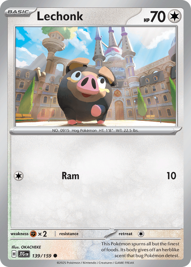 Carta Lechonk 139/159 do set Journey Together — Pokémon TCG | Bynx