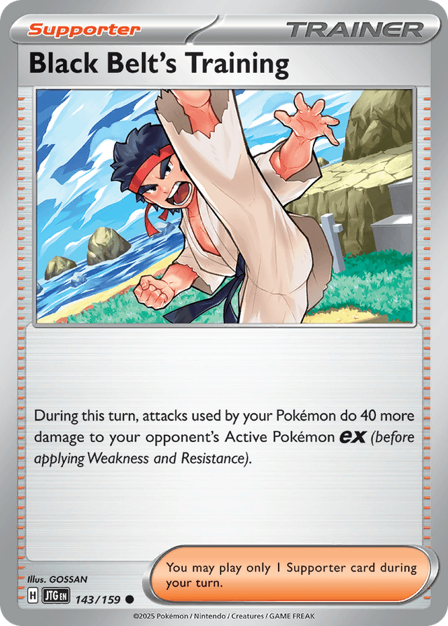Carta Black Belt's Training 143/159 do set Journey Together — Pokémon TCG | Bynx