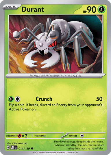 Carta Durant 14/159 do set Journey Together — Pokémon TCG | Bynx