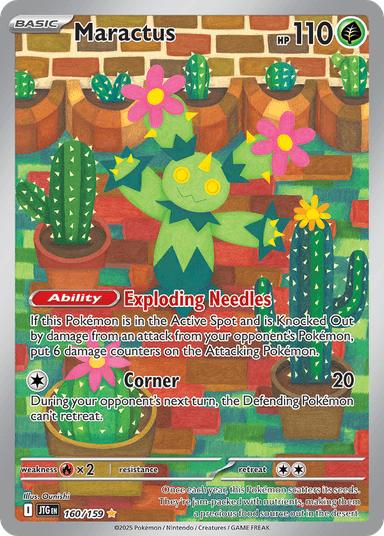 Carta Maractus 160/159 do set Journey Together — Pokémon TCG | Bynx