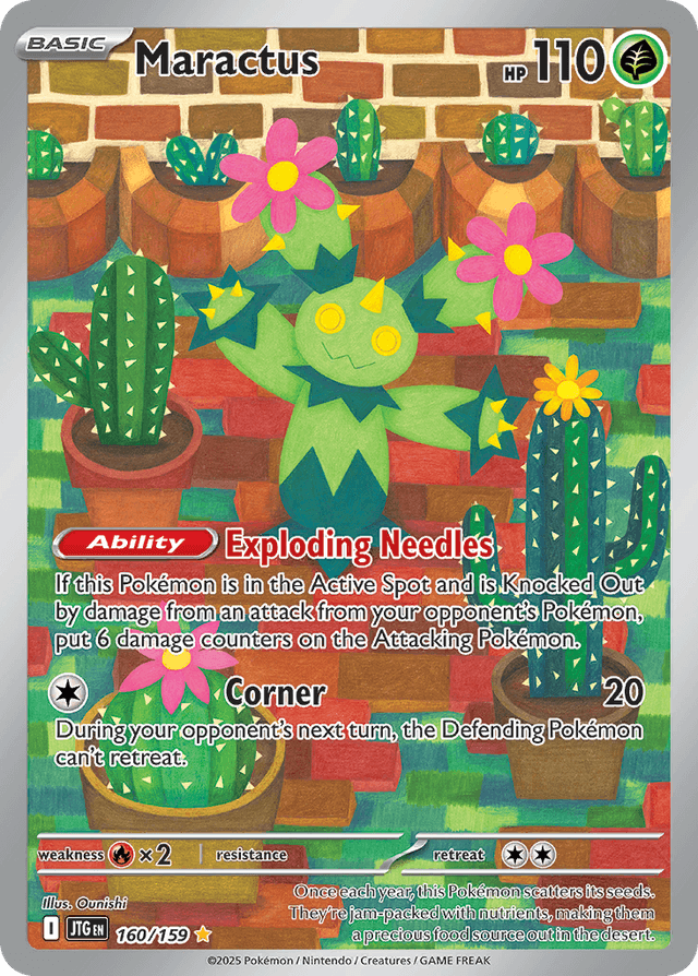 Carta Maractus 160/159 do set Journey Together — Pokémon TCG | Bynx