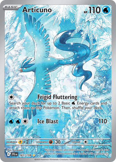 Carta Articuno 161/159 do set Journey Together — Pokémon TCG | Bynx