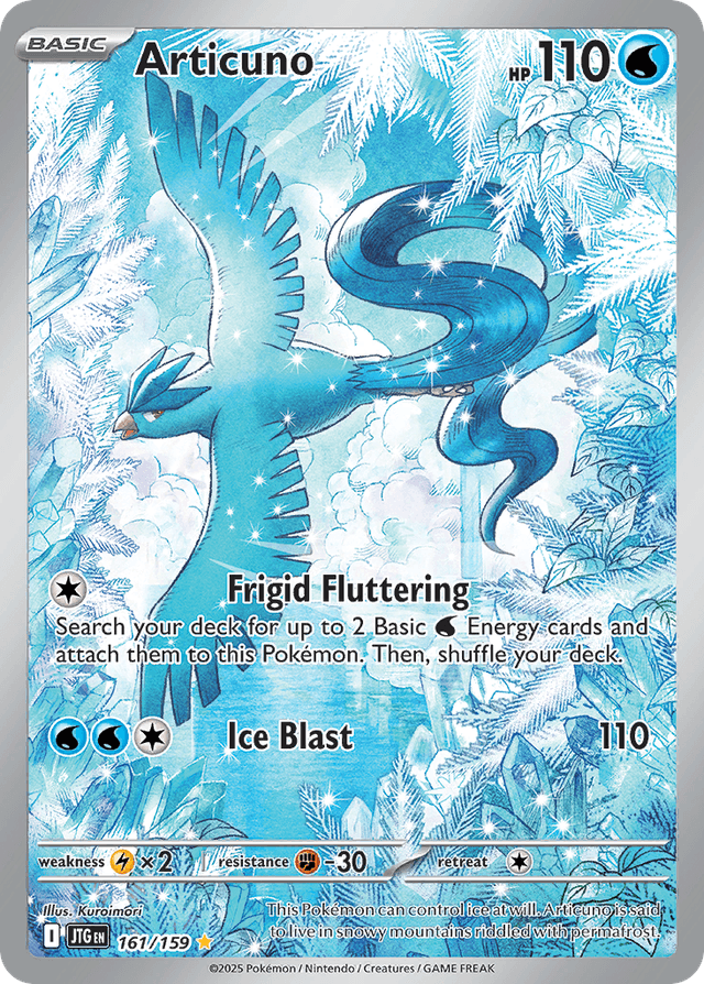 Carta Articuno 161/159 do set Journey Together — Pokémon TCG | Bynx
