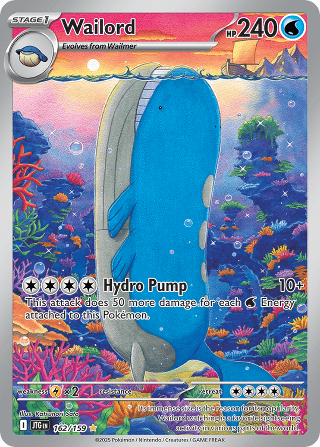 Carta Wailord 162/159 do set Journey Together — Pokémon TCG | Bynx