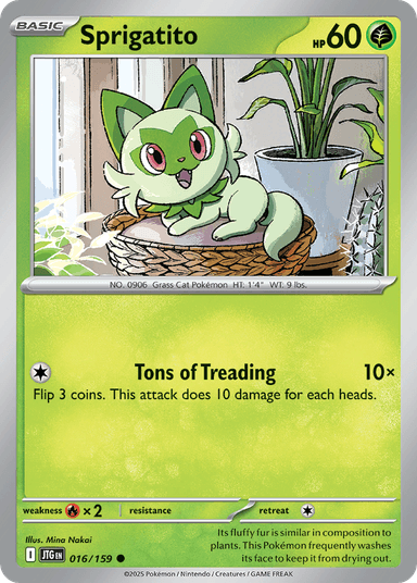 Carta Sprigatito 16/159 do set Journey Together — Pokémon TCG | Bynx