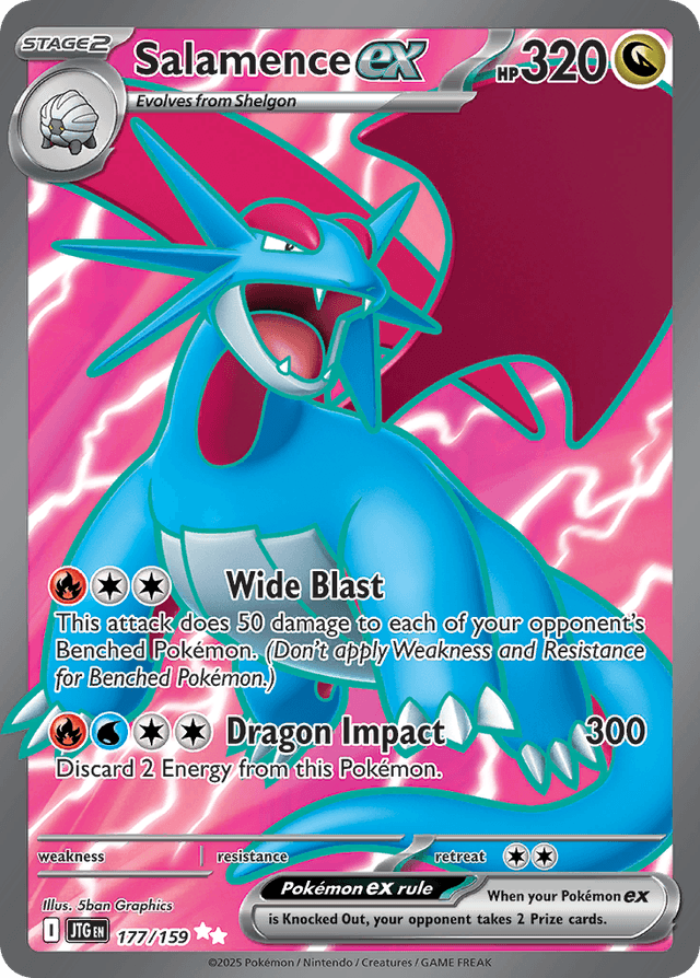 Carta Salamence ex 177/159 do set Journey Together — Pokémon TCG | Bynx