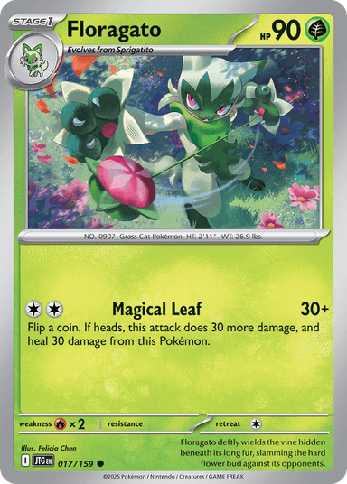 Carta Floragato 17/159 do set Journey Together — Pokémon TCG | Bynx