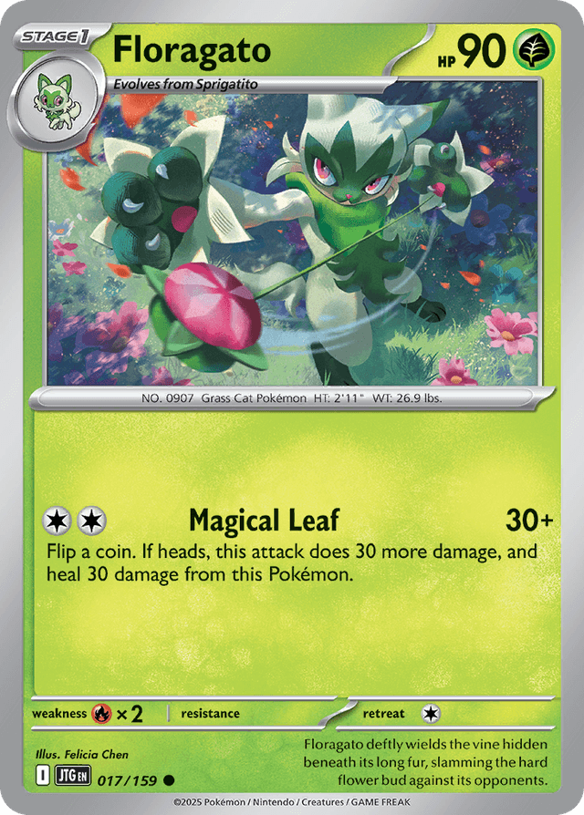 Carta Floragato 17/159 do set Journey Together — Pokémon TCG | Bynx