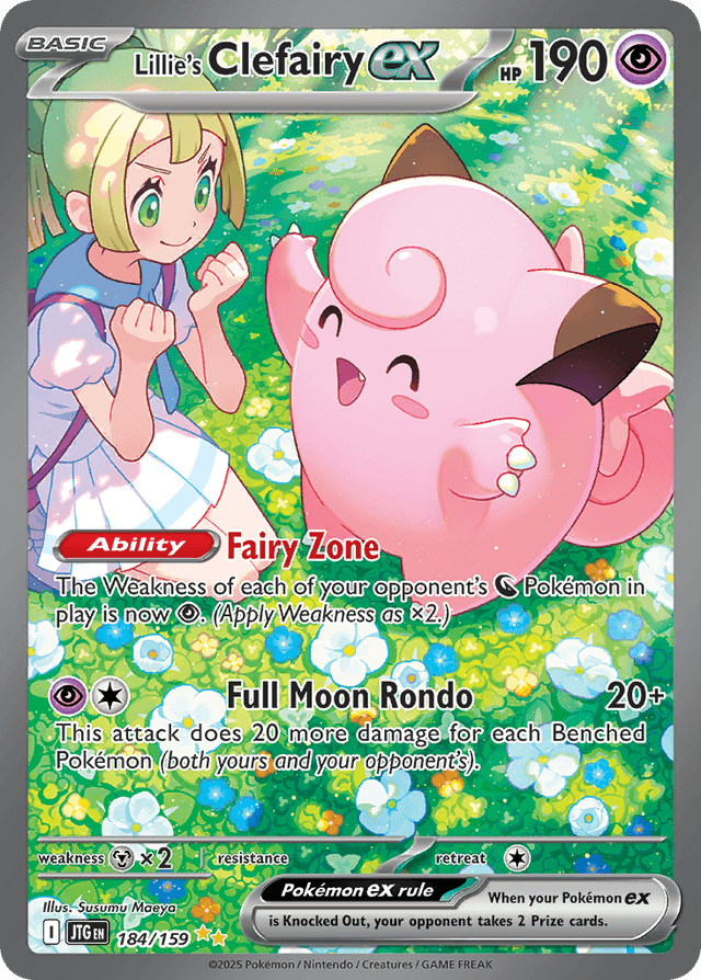 Carta Lillie's Clefairy ex 184/159 do set Journey Together — Pokémon TCG | Bynx
