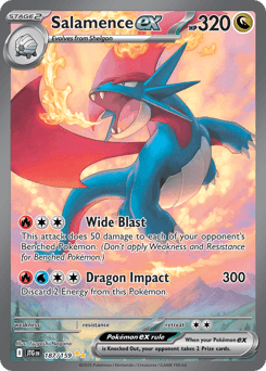 Carta Salamence ex 187 do set Journey Together — Pokémon TCG | Bynx