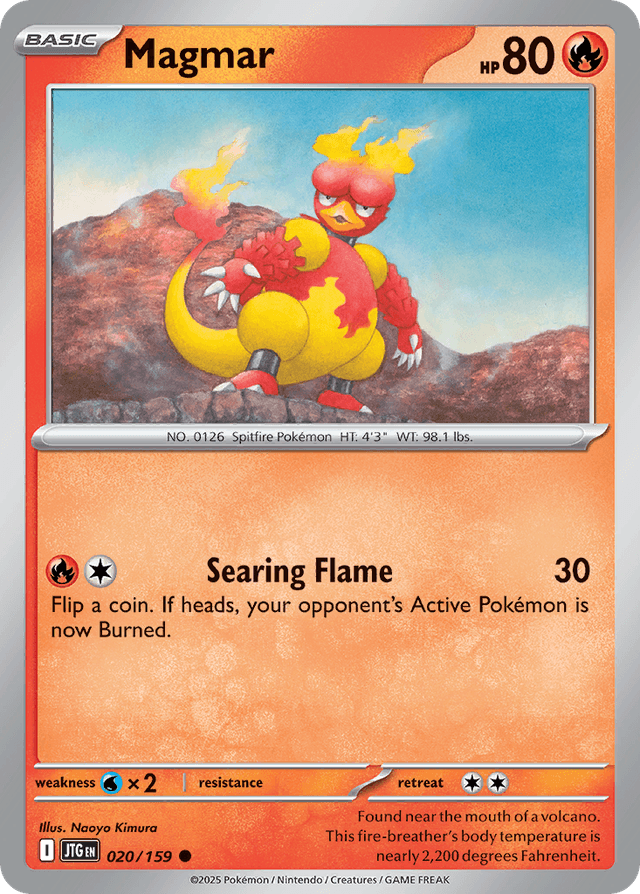 Carta Magmar 20/159 do set Journey Together — Pokémon TCG | Bynx