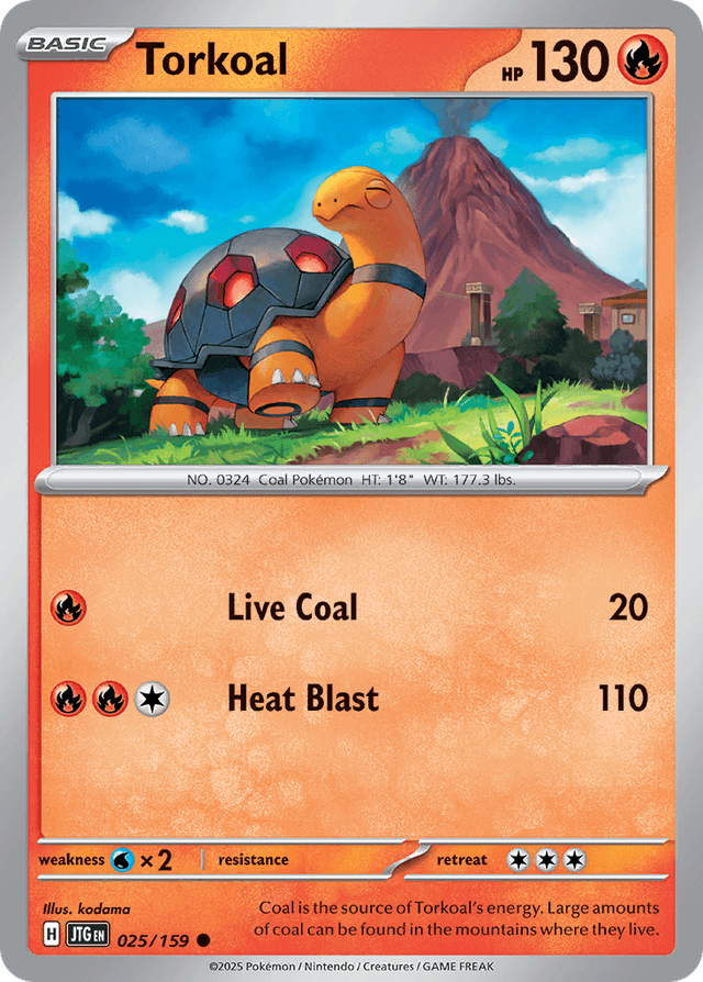Carta Torkoal 25/159 do set Journey Together — Pokémon TCG | Bynx