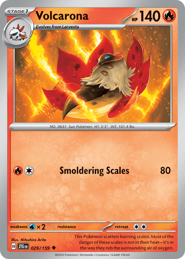 Carta Volcarona 29/159 do set Journey Together — Pokémon TCG | Bynx