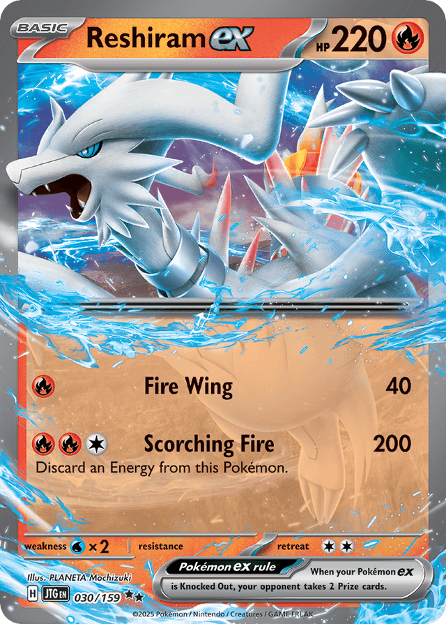 Carta Reshiram ex 30/159 do set Journey Together — Pokémon TCG | Bynx