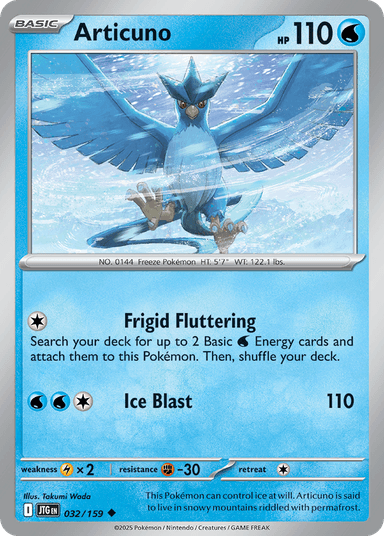 Carta Articuno 32/159 do set Journey Together — Pokémon TCG | Bynx