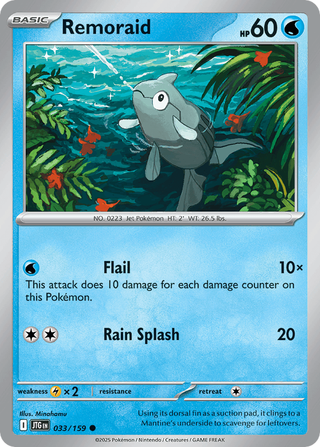 Carta Remoraid 33/159 do set Journey Together — Pokémon TCG | Bynx