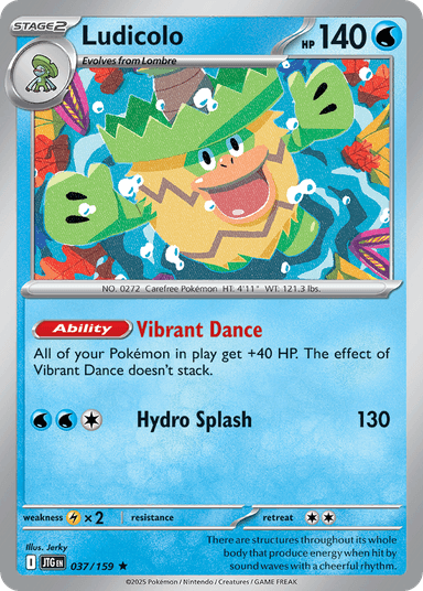 Carta Ludicolo 37/159 do set Journey Together — Pokémon TCG | Bynx