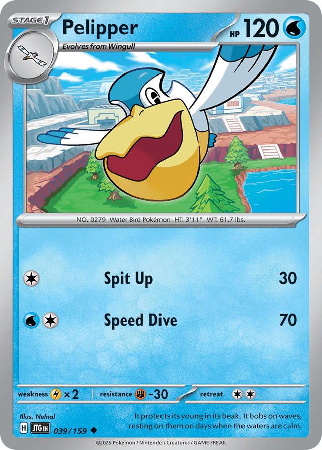 Carta Pelipper 39/159 do set Journey Together — Pokémon TCG | Bynx