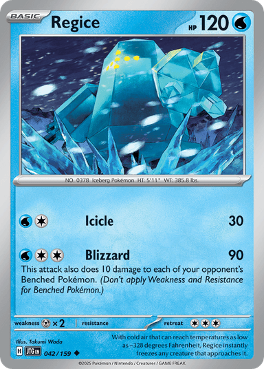 Carta Regice 42/159 do set Journey Together — Pokémon TCG | Bynx