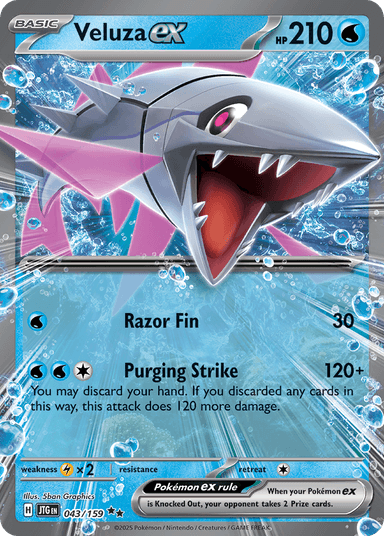 Carta Veluza ex 43/159 do set Journey Together — Pokémon TCG | Bynx