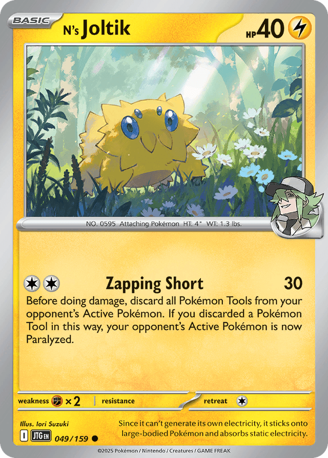 Carta N's Joltik 49/159 do set Journey Together — Pokémon TCG | Bynx