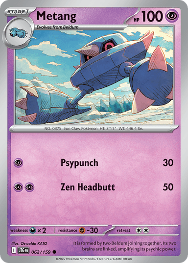 Carta Metang 62/159 do set Journey Together — Pokémon TCG | Bynx