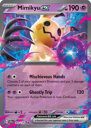 Carta Mimikyu ex 69/159 do set Journey Together — Pokémon TCG | Bynx