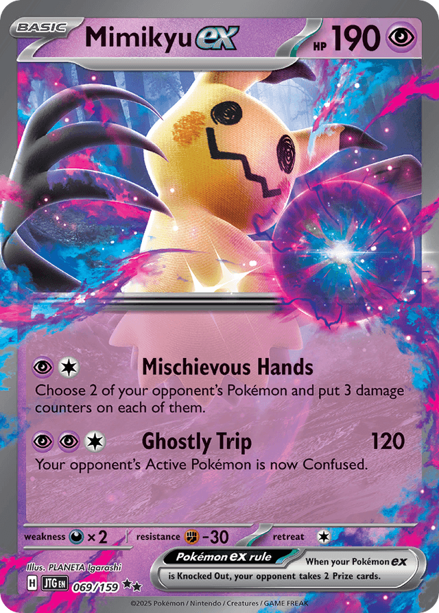 Carta Mimikyu ex 69/159 do set Journey Together — Pokémon TCG | Bynx