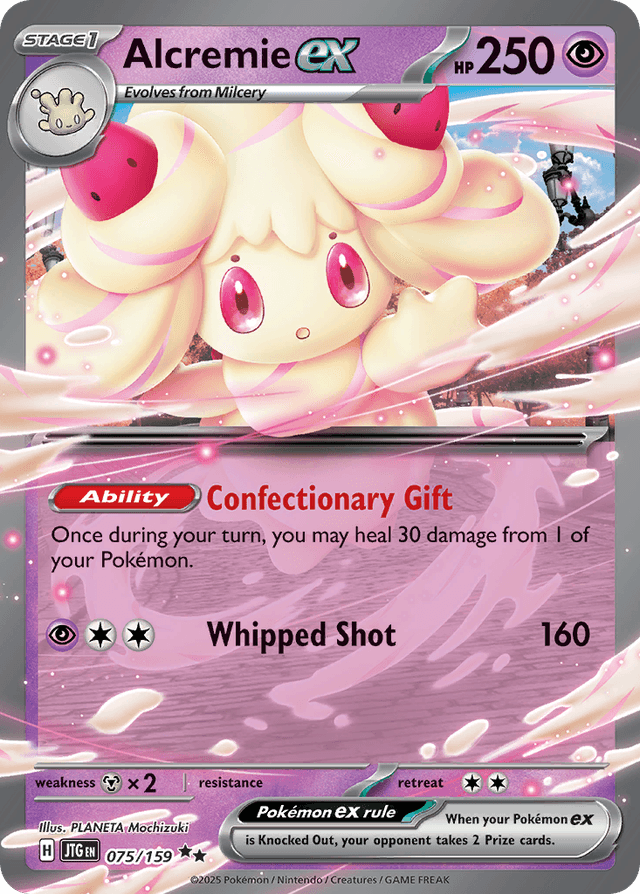 Carta Alcremie ex 75/159 do set Journey Together — Pokémon TCG | Bynx