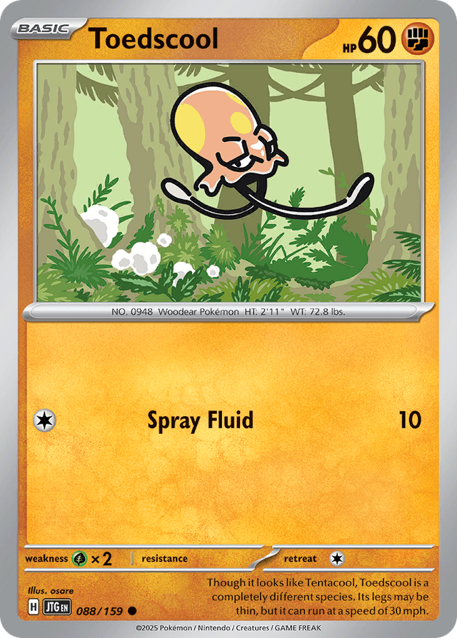 Carta Toedscool 88/159 do set Journey Together — Pokémon TCG | Bynx