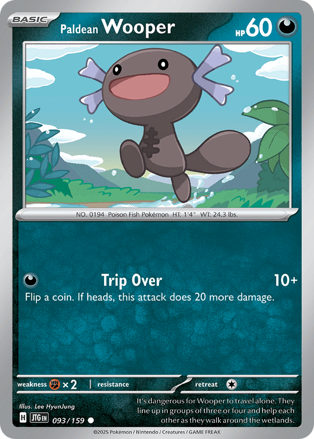 Carta Paldean Wooper 93/159 do set Journey Together — Pokémon TCG | Bynx