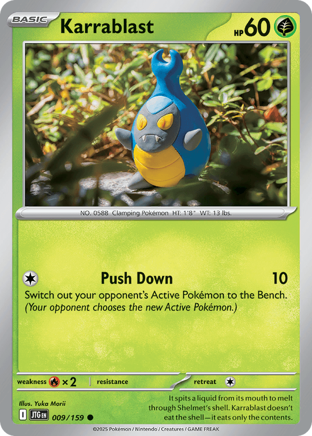 Carta Karrablast 9/159 do set Journey Together — Pokémon TCG | Bynx