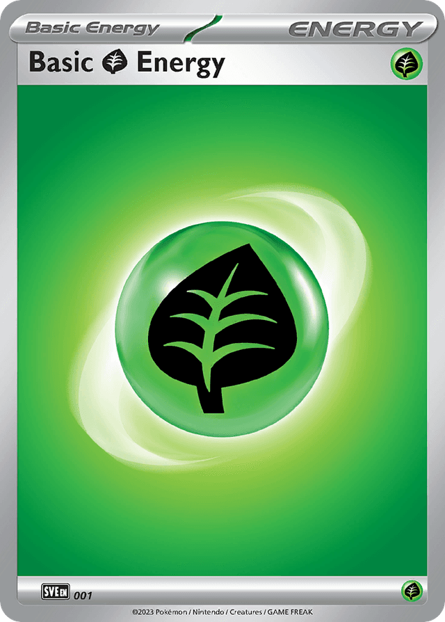 Carta Basic Grass Energy 1/8 do set Scarlet & Violet Energies — Pokémon TCG | Bynx