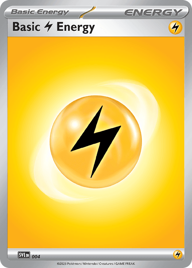 Carta Basic Lightning Energy 4/8 do set Scarlet & Violet Energies — Pokémon TCG | Bynx