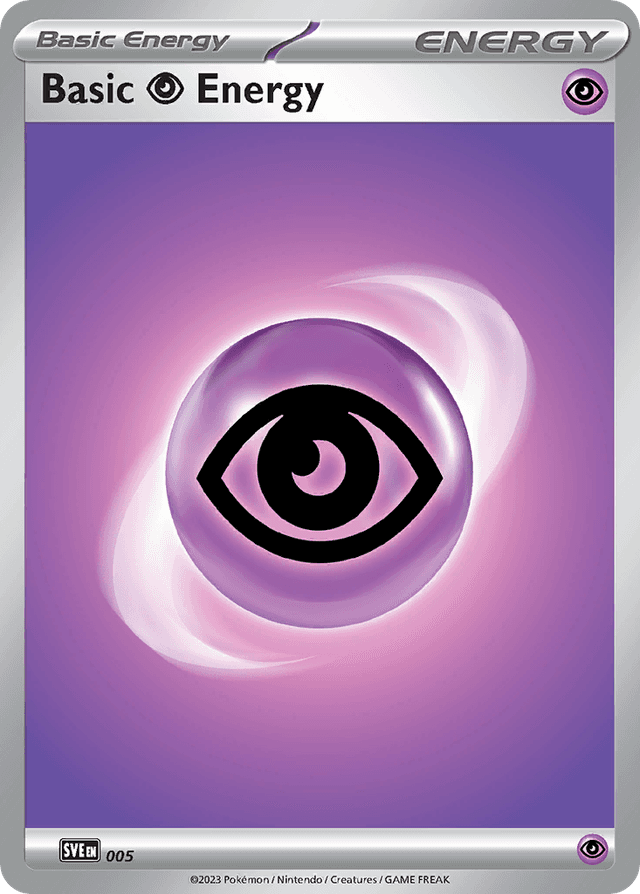 Carta Basic Psychic Energy 5/8 do set Scarlet & Violet Energies — Pokémon TCG | Bynx