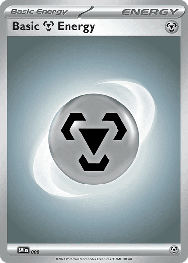 Carta Basic Metal Energy 8/8 do set Scarlet & Violet Energies — Pokémon TCG | Bynx