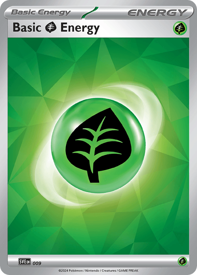 Carta Basic Grass Energy 9/8 do set Scarlet & Violet Energies — Pokémon TCG | Bynx