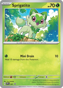 Sprigatito 1 — Scarlet & Violet Black Star Promos