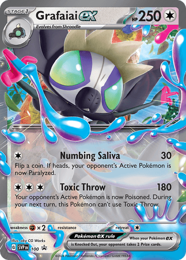 Carta Grafaiai ex 100/215 do set Scarlet & Violet Black Star Promos — Pokémon TCG | Bynx