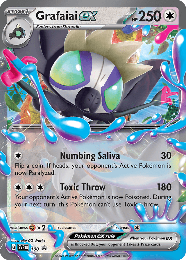 Carta Grafaiai ex 100/215 do set Scarlet & Violet Black Star Promos — Pokémon TCG | Bynx