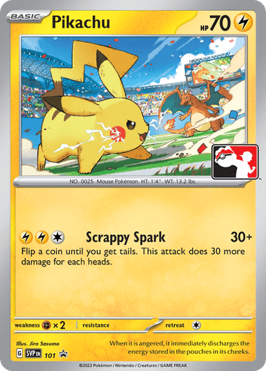 Carta Pikachu 101/215 do set Scarlet & Violet Black Star Promos — Pokémon TCG | Bynx